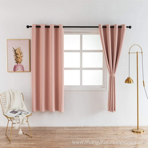 MANGATA CASA Pink Blackout Curtain for Bedroom